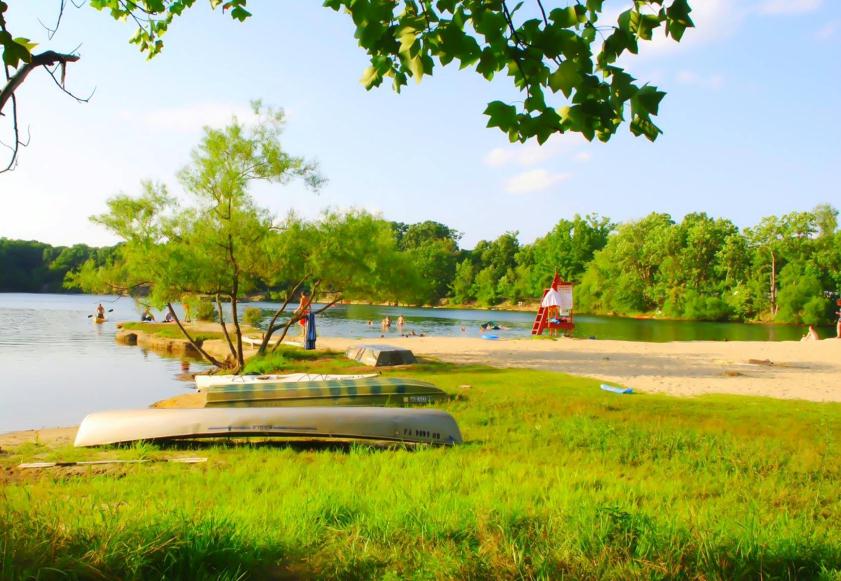 A beautiful paradise landscape of 250+ acres. — the spring-fed swimming quarry at Nelson Ledges Quarry Park