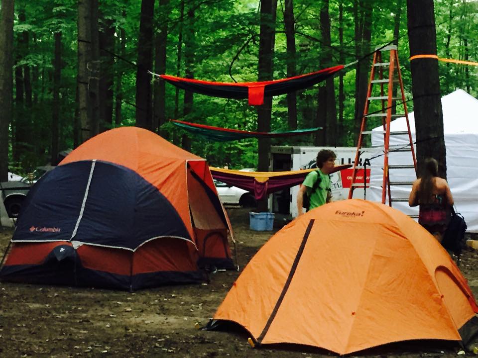 Pick your spot. — the wooded grounds of Nelson Ledges Quarry Park